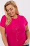 Bluzka Damska Plus Size T-shirt Model RV-BZ-A539.30 Fuksja - Relevance