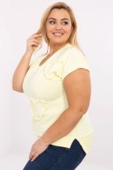 Bluzka Damska Plus Size Oversize Model RV-BZ-A542.12P Light Yellow - Relevance