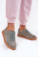 Buty Sportowe Sneakersy damskie skórzane Model Paliana 25SP18-8430 Green