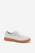 Buty Sportowe Sneakersy damskie skórzane Model Paliana 25SP18-8430 Grey