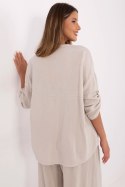 Koszula Damska Bluzka Model DHJ-KS-25108.60P Beige - Italy Moda