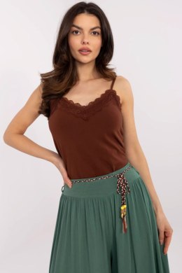 Koszulka Top damski Model D15200M02399A Dark Brown - Sublevel