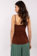 Koszulka Top damski Model D15200M02399A Dark Brown - Sublevel