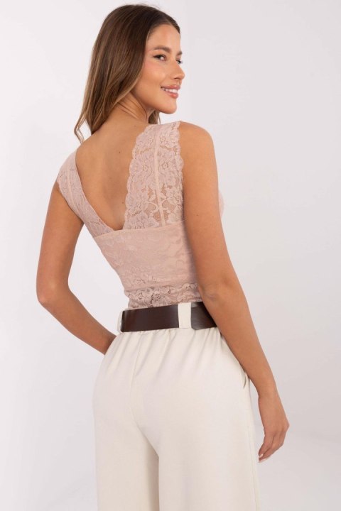Koszulka Top damski Model D16048W02345A Light Pink - Sublevel Koszulka Top damski Model D16048W02345A Light Pink - Sublevel