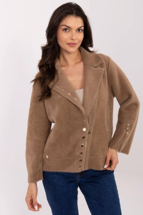 Kurtka Damska Alpaka Model MBM-KR-L176.87 Dark Beige