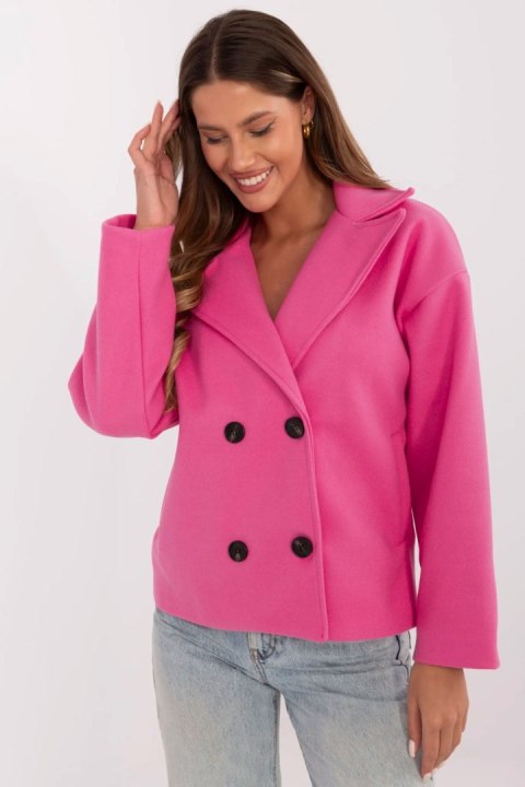 Płaszcz Damski krótki kurtka Model MO-PL-1803.96 Fuksja - Italy Moda