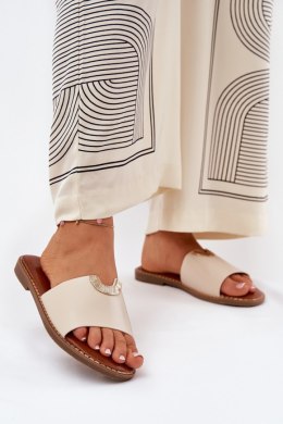 Klapki damskie Model Mevith HXD-25 Beige