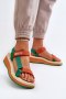Sandały damskie Model Big Star NN274A053 Green/Orange