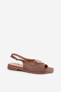 Sandały damskie Model S.Barski KV27-018 Dark Beige