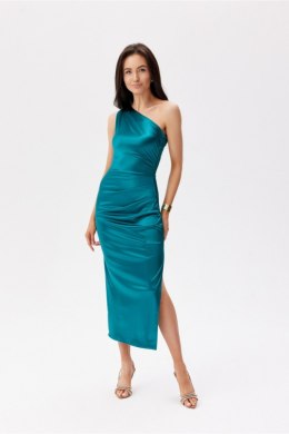 Sukienka damska elegancka midi  Model Elen ZIE SUK0437 Green - Roco Fashion