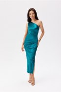 Sukienka damska elegancka midi  Model Elen ZIE SUK0437 Green - Roco Fashion