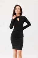 Sukienka damska wizytowa wieczorowa Model Evian CZA SUK0508 Black - Roco Fashion