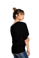 Bluza Damska Oversize Plus size Model B048 Black - BeWear