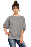 Bluza Damska Oversize Plus size Model B048 Grey - BeWear