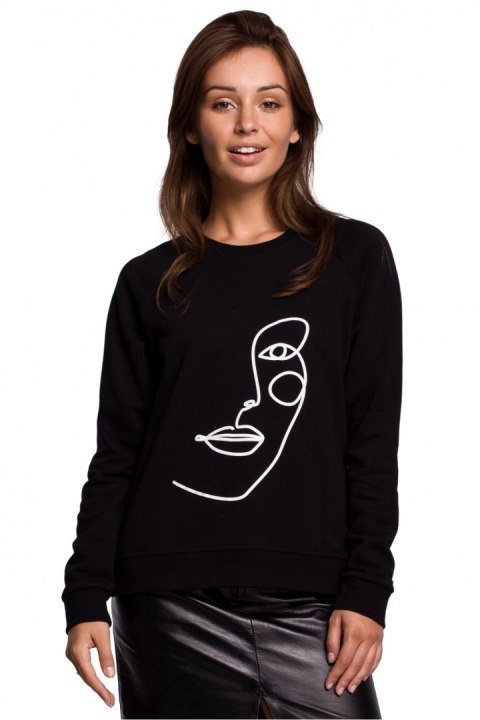 Bluza Damska Oversize Plus size Model B167 Black - BeWear Bluza Damska Oversize Plus size Model B167 Black - BeWear