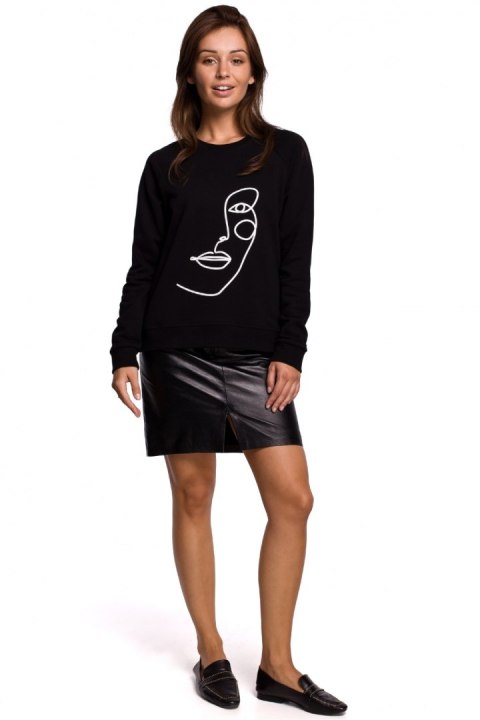 Bluza Damska Oversize Plus size Model B167 Black - BeWear Bluza Damska Oversize Plus size Model B167 Black - BeWear
