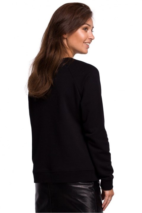Bluza Damska Oversize Plus size Model B167 Black - BeWear Bluza Damska Oversize Plus size Model B167 Black - BeWear