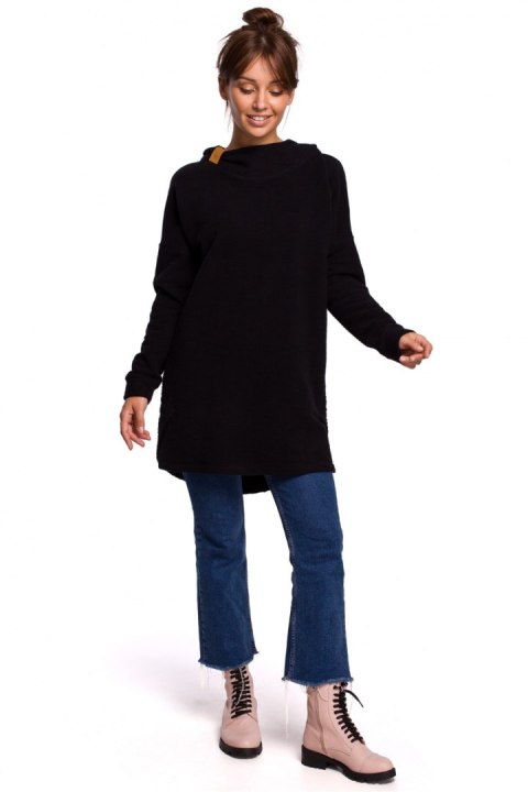 Bluza Damska Oversize Plus size Model B176 Black - BeWear Bluza Damska Oversize Plus size Model B176 Black - BeWear