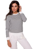 Bluza Damska Plus size w paski Model B251 Model 1 - BeWear