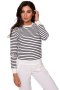 Bluza Damska Plus size w paski Model B251 Model 1 - BeWear