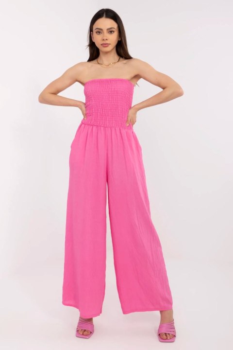 Kombinezon damski długi Model MI-KO-271125.80 Pink - Italy Moda Kombinezon damski długi Model MI-KO-271125.80 Pink - Italy Moda