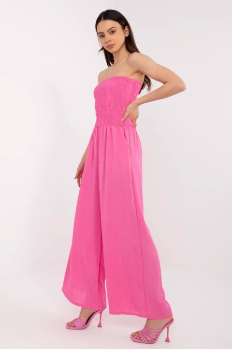 Kombinezon damski długi Model MI-KO-271125.80 Pink - Italy Moda Kombinezon damski długi Model MI-KO-271125.80 Pink - Italy Moda