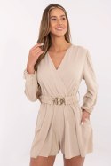 Kombinezon damski krótki Model MI-KO-T44.70 Beige - Italy Moda