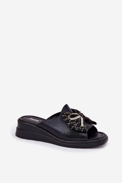 Klapki damskie Model Moonzella ASA266-10 Black Klapki damskie Model Moonzella ASA266-10 Black
