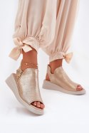 Sandały damskie Model Mevinette ASA266-5 Gold -