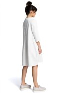 Sukienka damska dzienna Model B070 Ecru - BeWear
