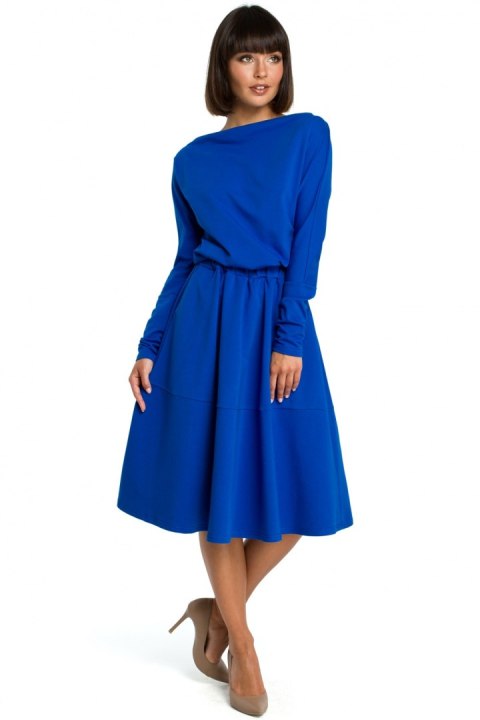 Sukienka damska dzienna Model B087 Chaber - BeWear Sukienka damska dzienna Model B087 Chaber - BeWear