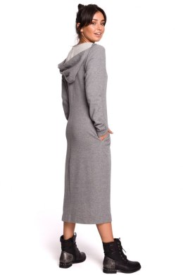 Sukienka damska dzienna Model B128 Grey - BeWear