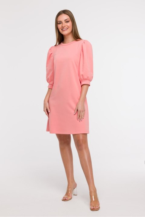 Sukienka Model B291 Coral - BeWear Sukienka Model B291 Coral - BeWear
