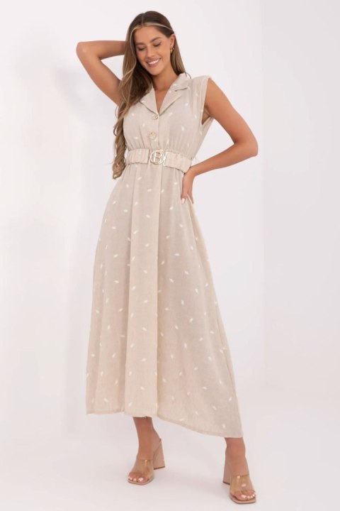 Sukienka damska Model DHJ-SK-20871.64 Beige - Italy Moda