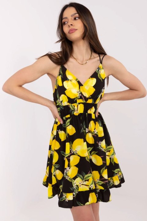 Sukienka damska Model MI-SK-22099.76 Black/Yellow - Italy Moda
