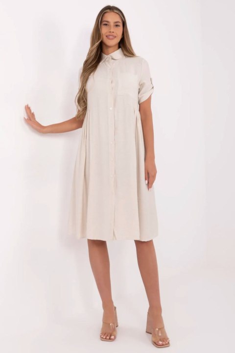 Sukienka damska Model MI-SK-A2275.09 Beige - Italy Moda