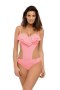 Jednoczęściowy strój Kostium kąpielowy Model Belinda Origami M-548 Pastel Pink - Marko