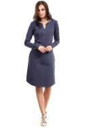 Sukienka damska midi Model B017 Blue - BeWear