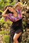 Sukienka Plażowa Tunika Model Vivijen M-651 Violet/Black - Marko