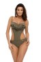 Jednoczęściowy strój Kostium kąpielowy Model Belinda Kaki M-548 Khaki - Marko