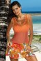 Sukienka Plażowa Tunika Model Rita Incas M-415 Orange - Marko