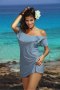 Sukienka Plażowa Tunika Model Juliet Dusty Jade M-461 Popiel - Marko