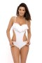 Jednoczęściowy strój Kostium kąpielowy Model Belinda Bianco M-548 White - Marko