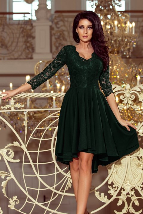Sukienka Model Nicolle 210-3 Dark Green - Numoco Sukienka Model Nicolle 210-3 Dark Green - Numoco