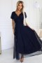 Sukienka damska wieczorowa Model Nastia 562-1 Navy - Numoco