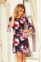 Sukienka damska Model Neva 217-5 Black Flowers - Numoco