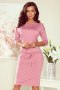 Sukienka damska dziennaModel 13-132 Pastel Pink - Numoco