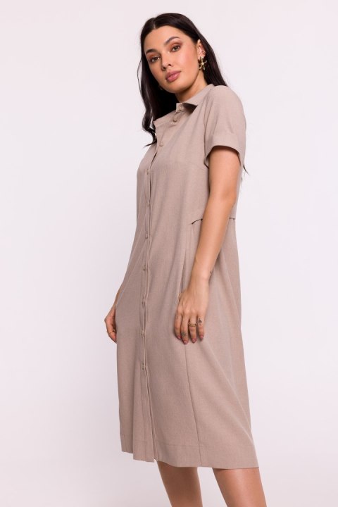 Sukienka Model B282 Beige - BeWear Sukienka Model B282 Beige - BeWear