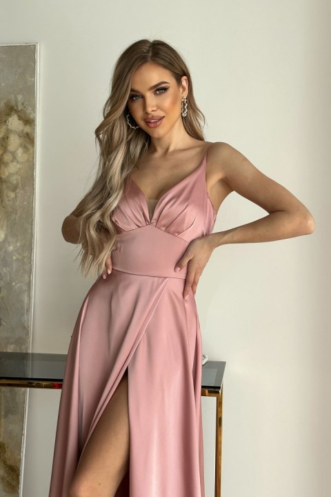 Sukienka Model 282-20 Dirty Pink - Bicotone Sukienka Model 282-20 Dirty Pink - Bicotone