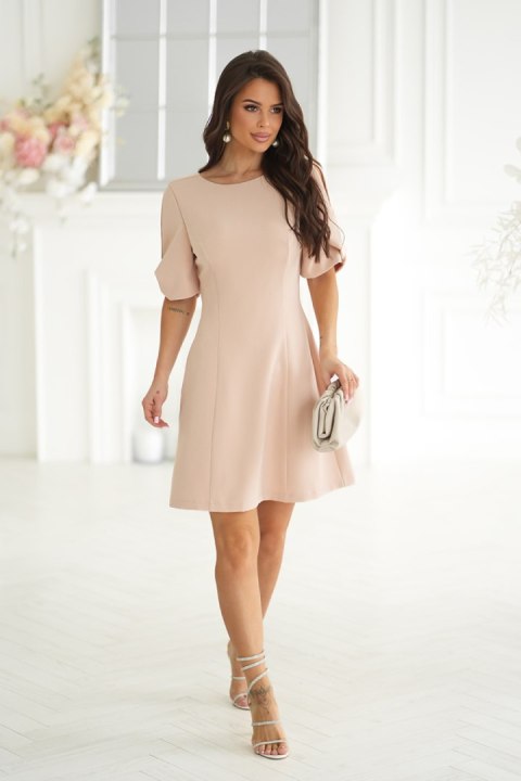 Sukienka Model 326-21 Beige - Bicotone Sukienka Model 326-21 Beige - Bicotone